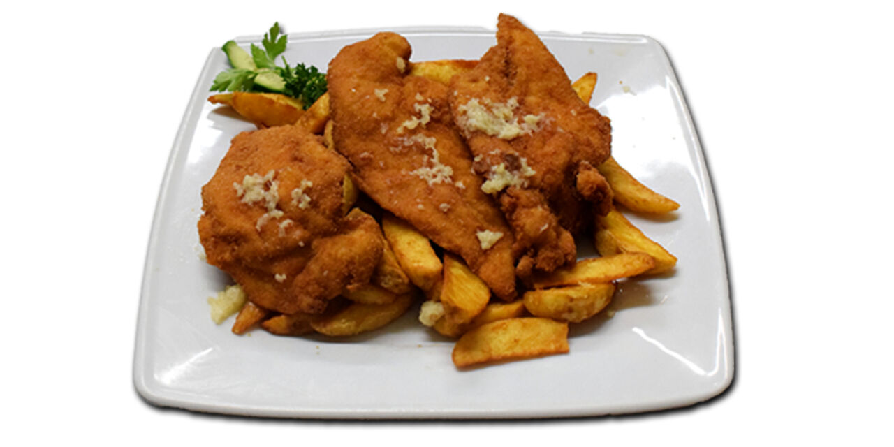 Fokhagymás rántott szelet / Fried slice with garlic