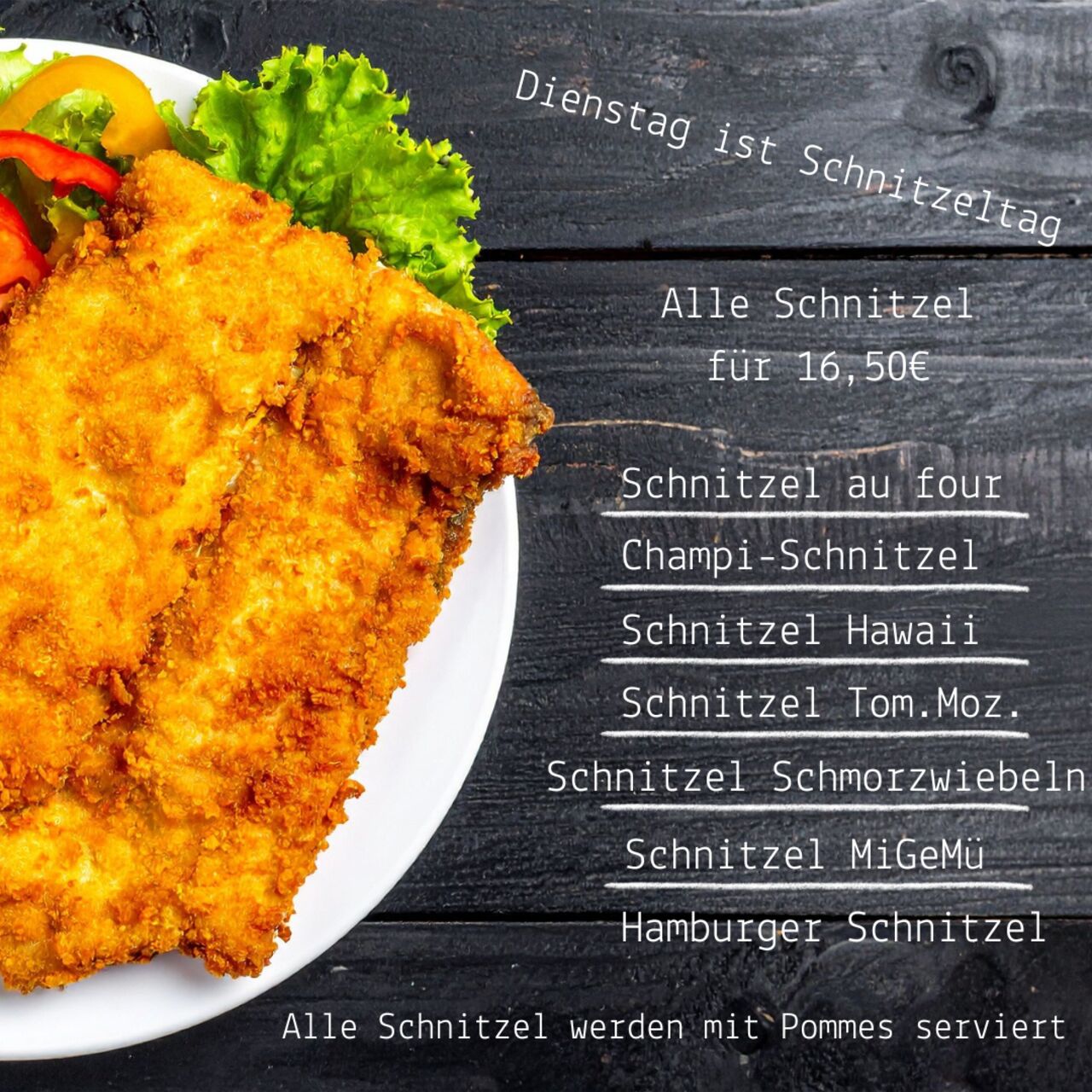 Dienstag ist Schnitzeltag
