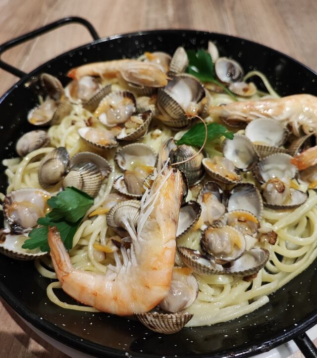 Linguines aux coques 