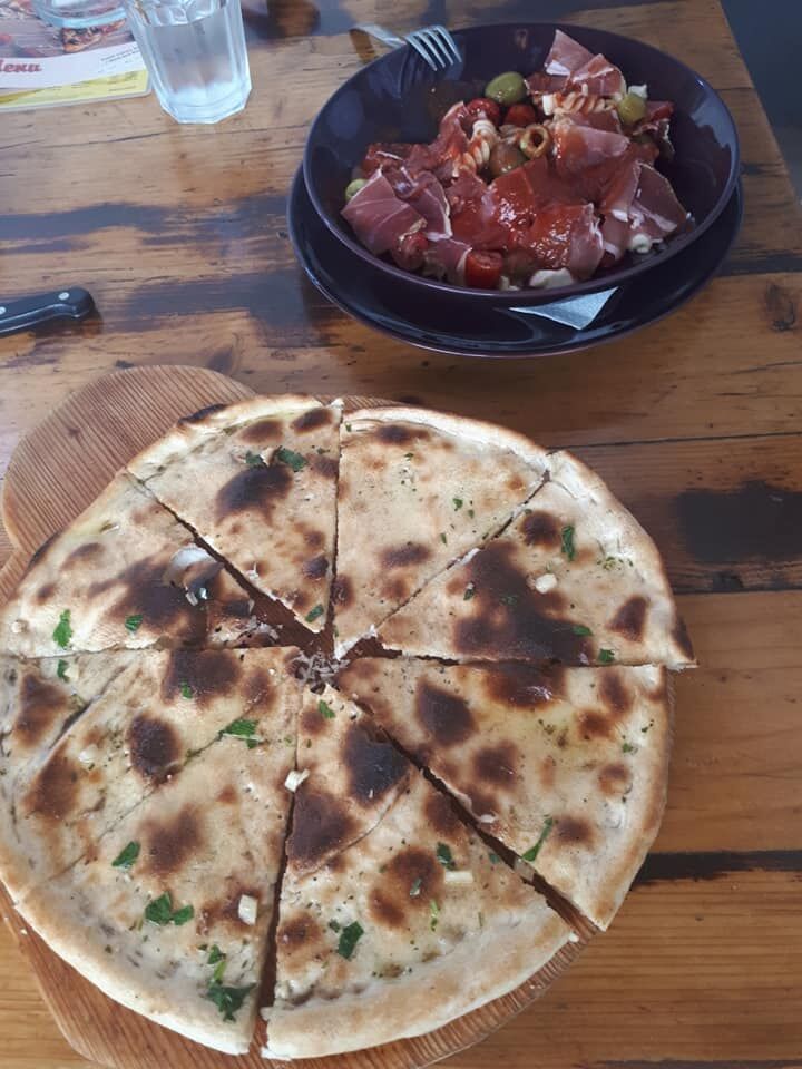 Homemade garlic bread is waiting for you!
