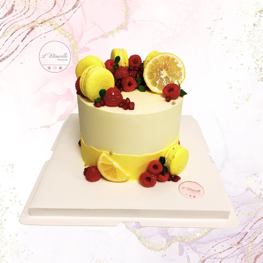 Gâteau Citron et Framboises