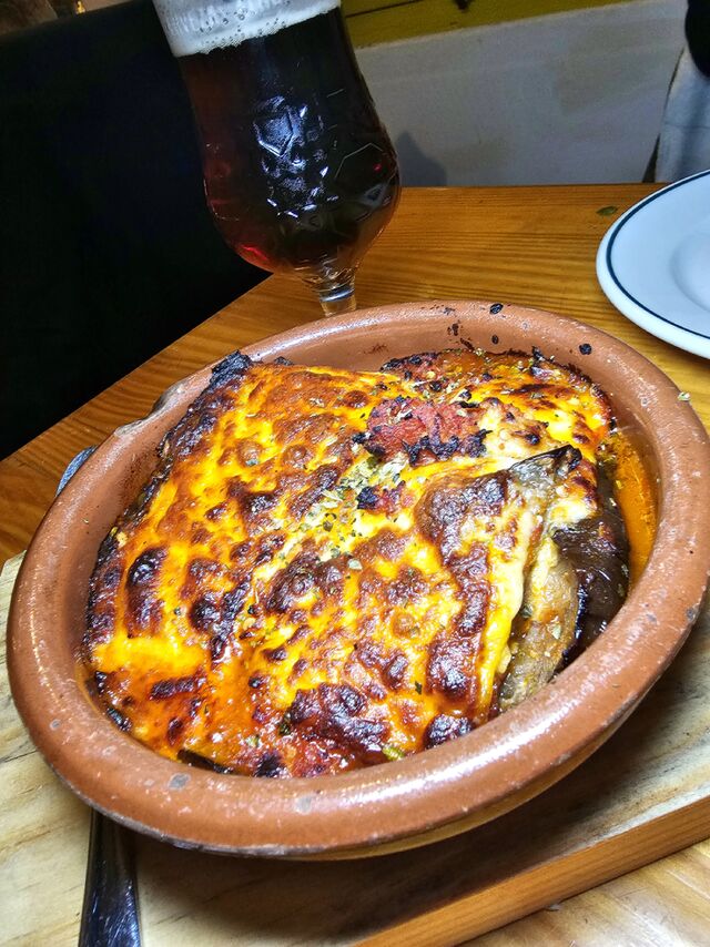 Milhojas de berenjena