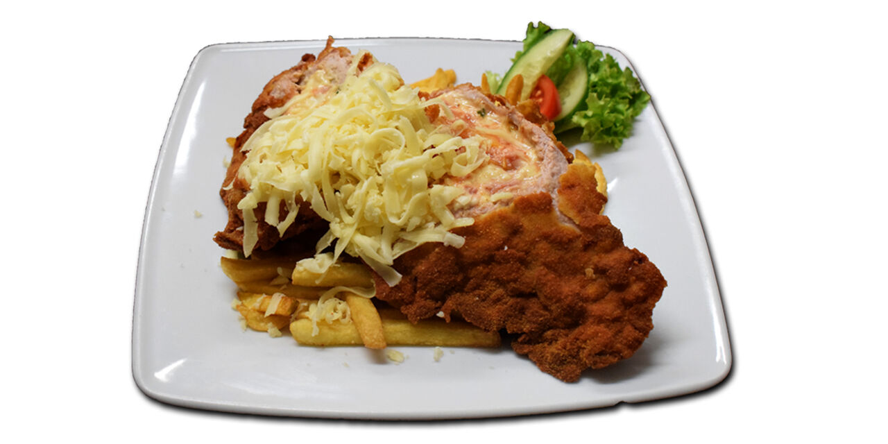 Görögös töltött rántott sertéskaraj