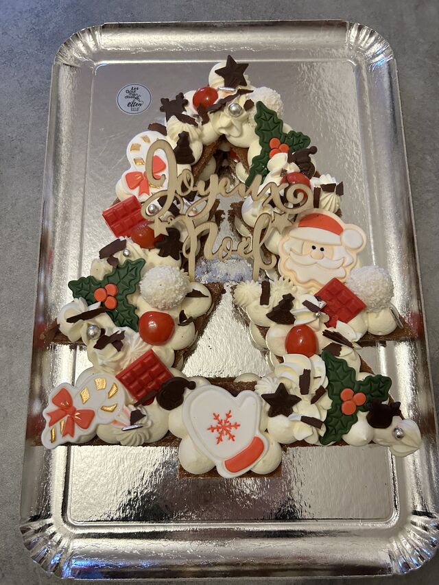 Number Cake de Noël 