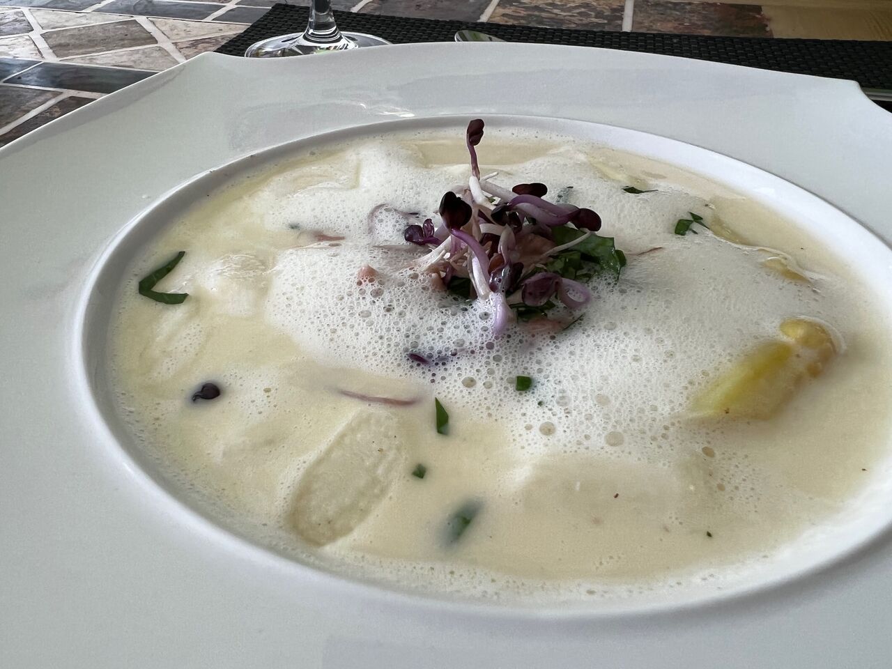 Spargelcremsuppe