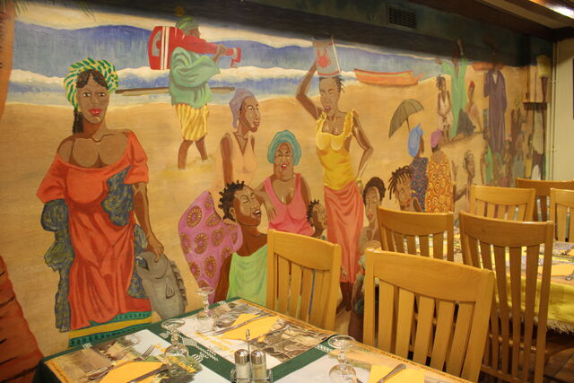 Salle du bas, fresque