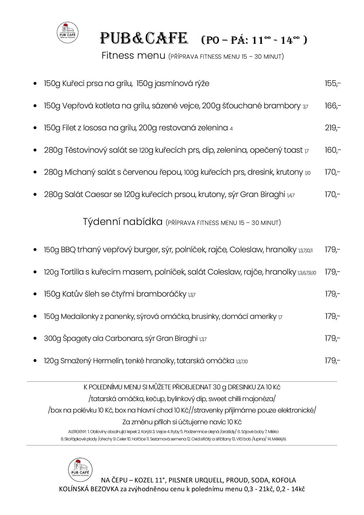TÝDENNÍ MENU OD 13.DUBEN