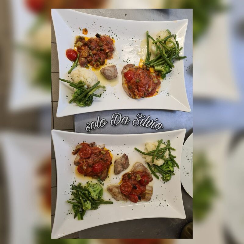 filetto di Tonne alla Silvio con Verdure fresce 