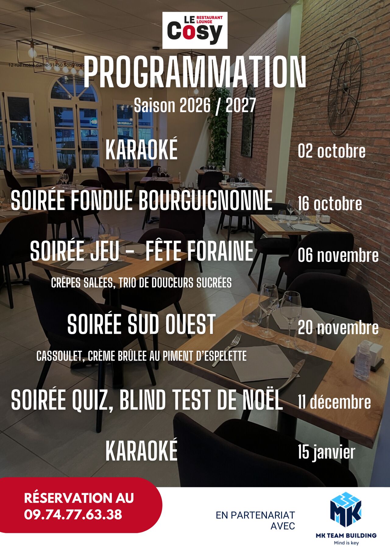 Les soirées du COSY