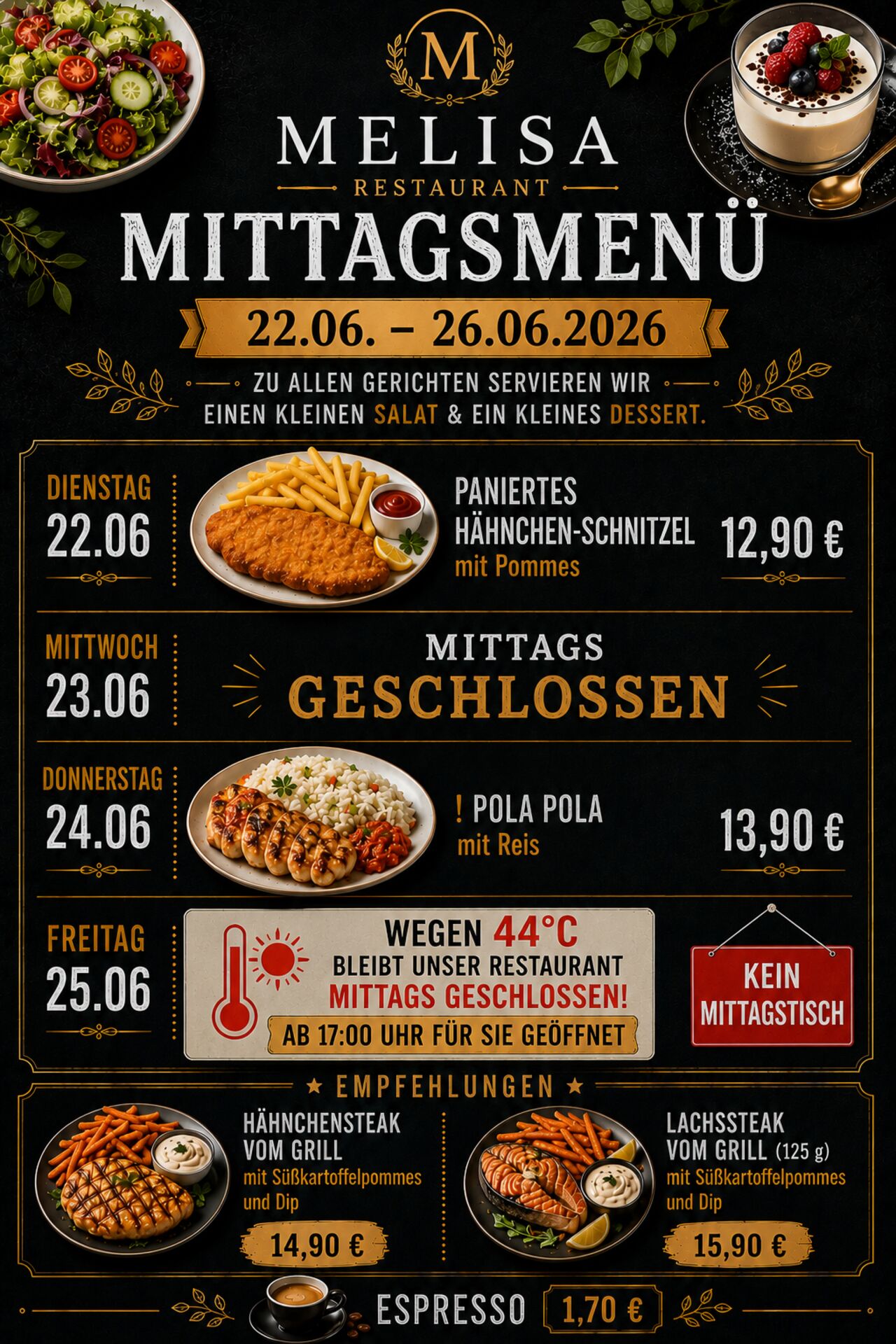 Wegen Hitze geschlossen