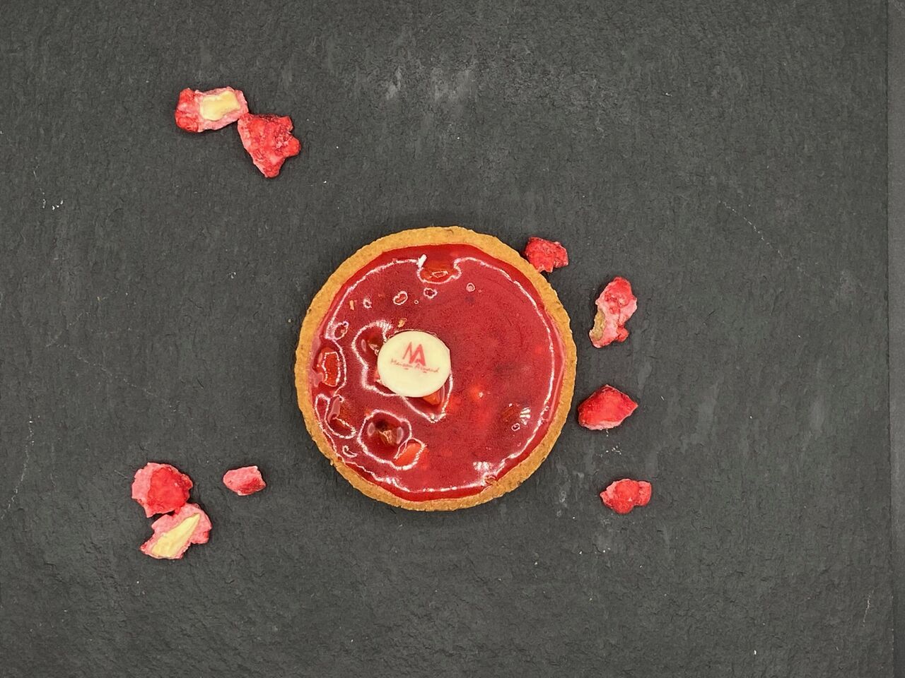 Nos tartelettes, Praline, poire, pomme, framboise...