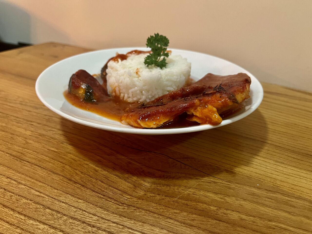 Blanc de poulet, basquaise