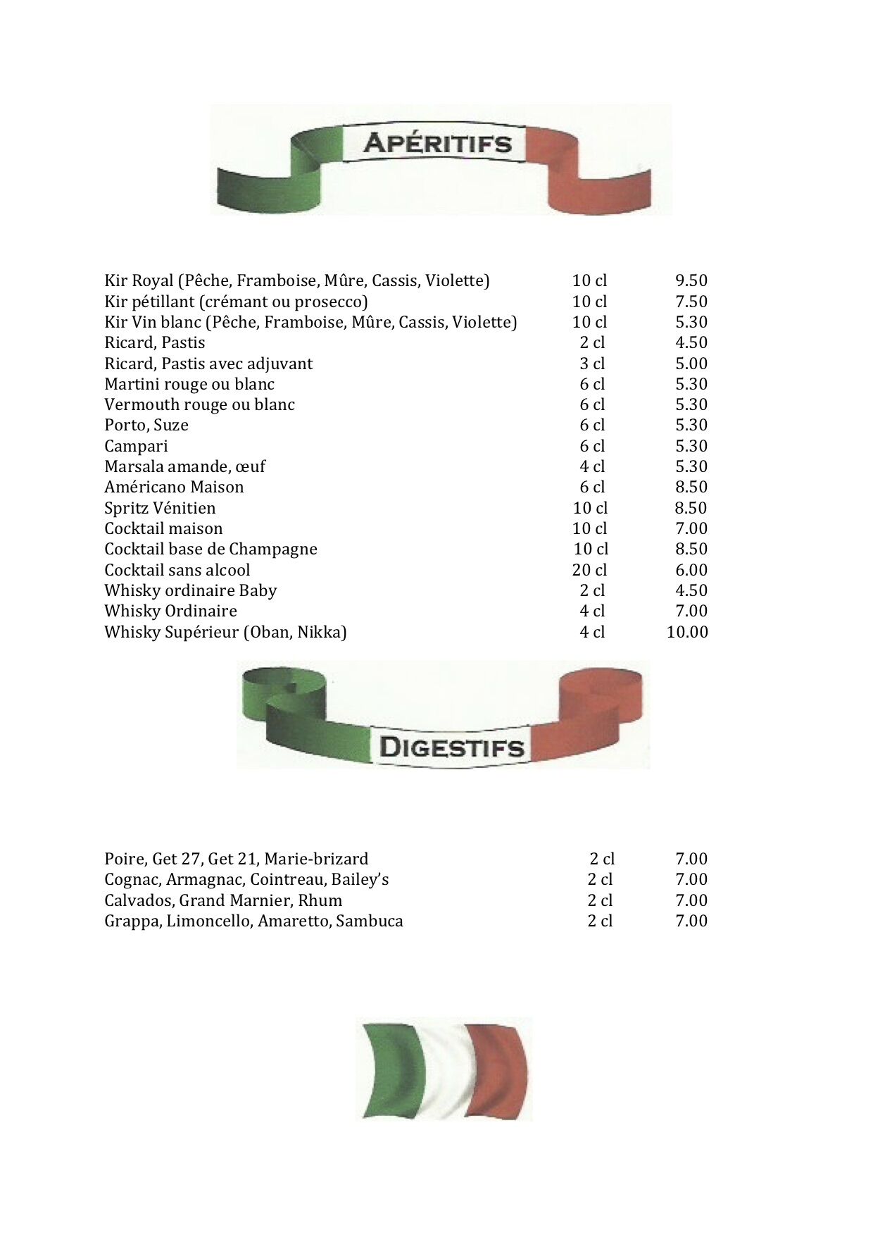Apéritifs