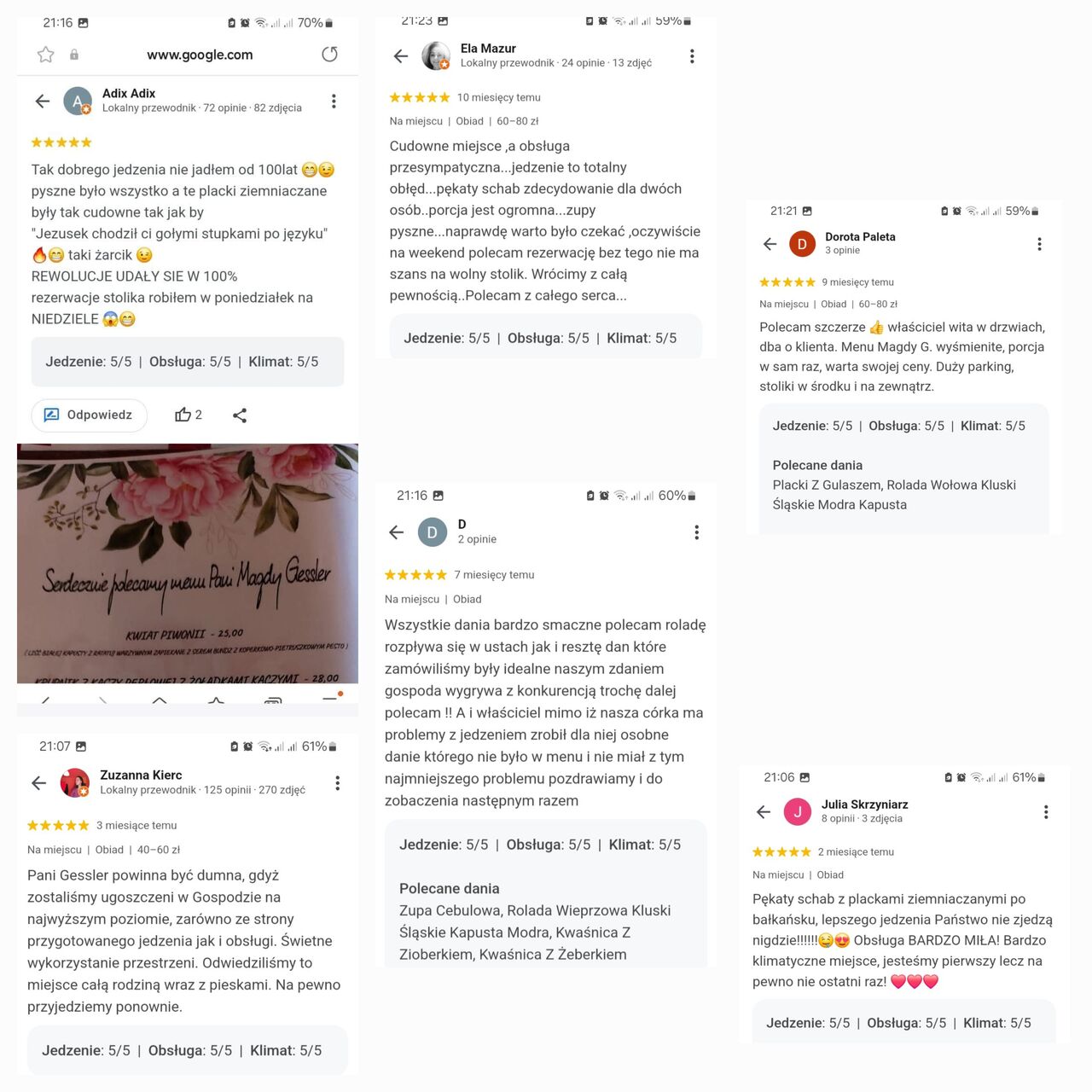 Rekomendacje Naszych Gości