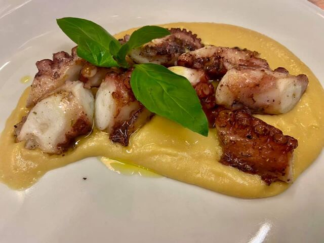 Polpo in doppia cottura