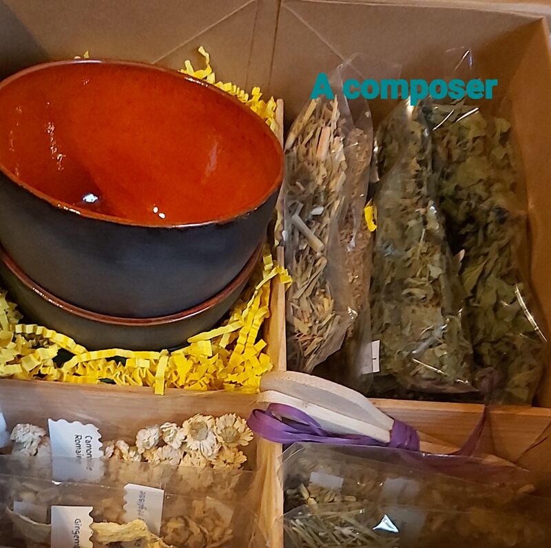 1 bol en terre émaillée pour les coffrets Evasion, terndresse, bonne mine et sur demande