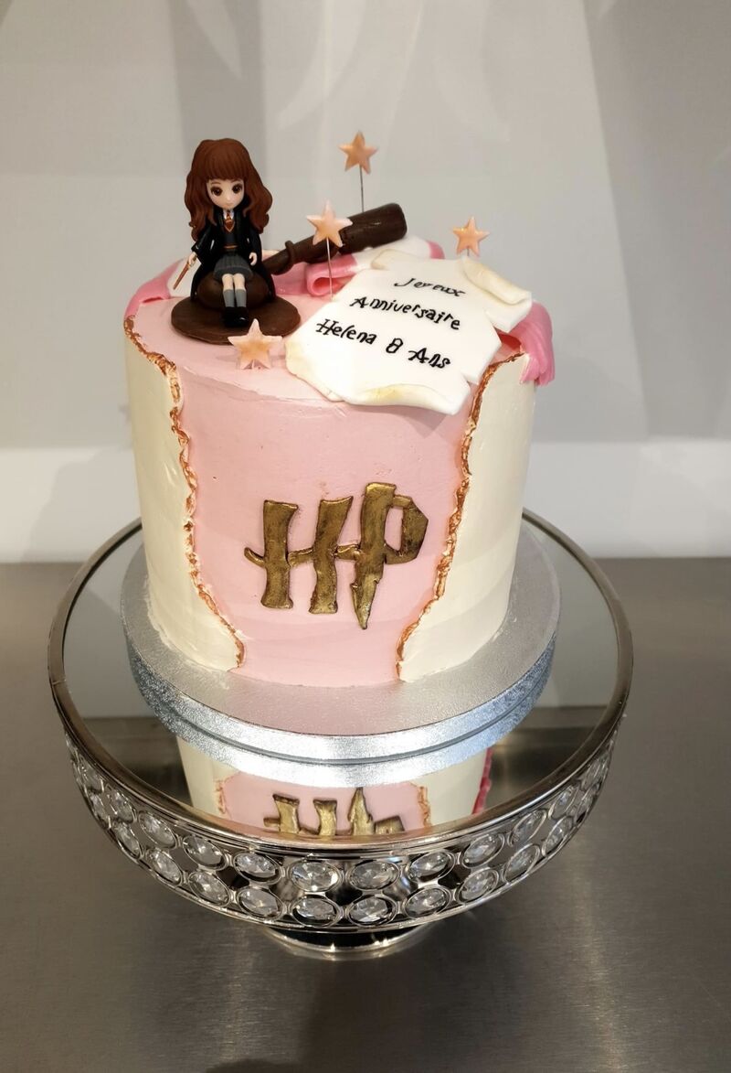 Gâteau sur le thème harry potter saveur chocolat.