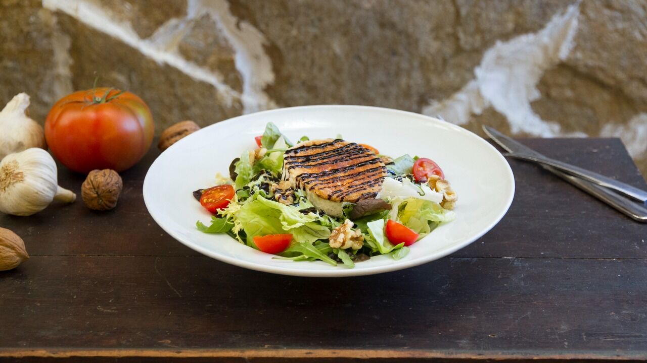 Ensalada queso de cabra