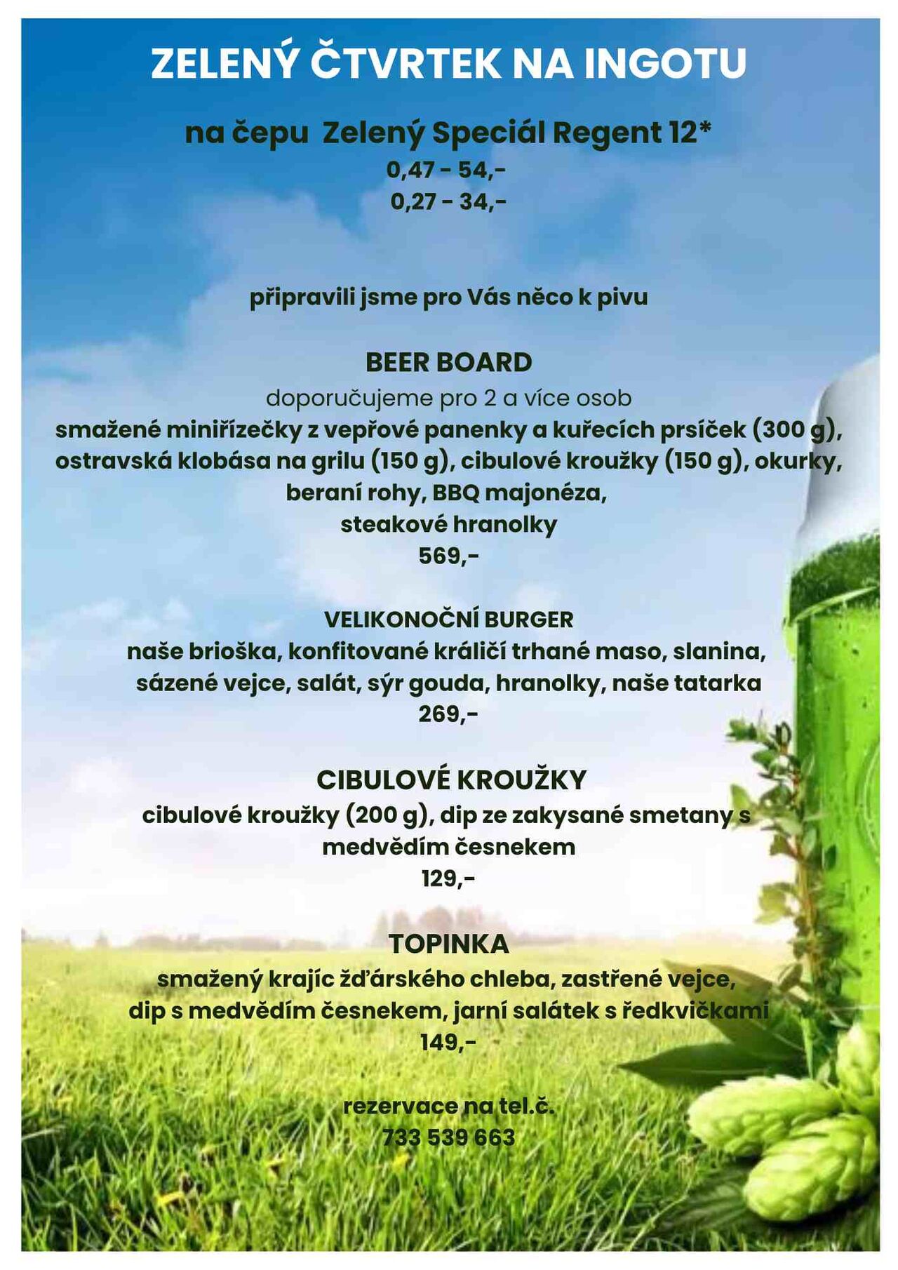 ZELENÝ ČTVRTEK NA INGOTU