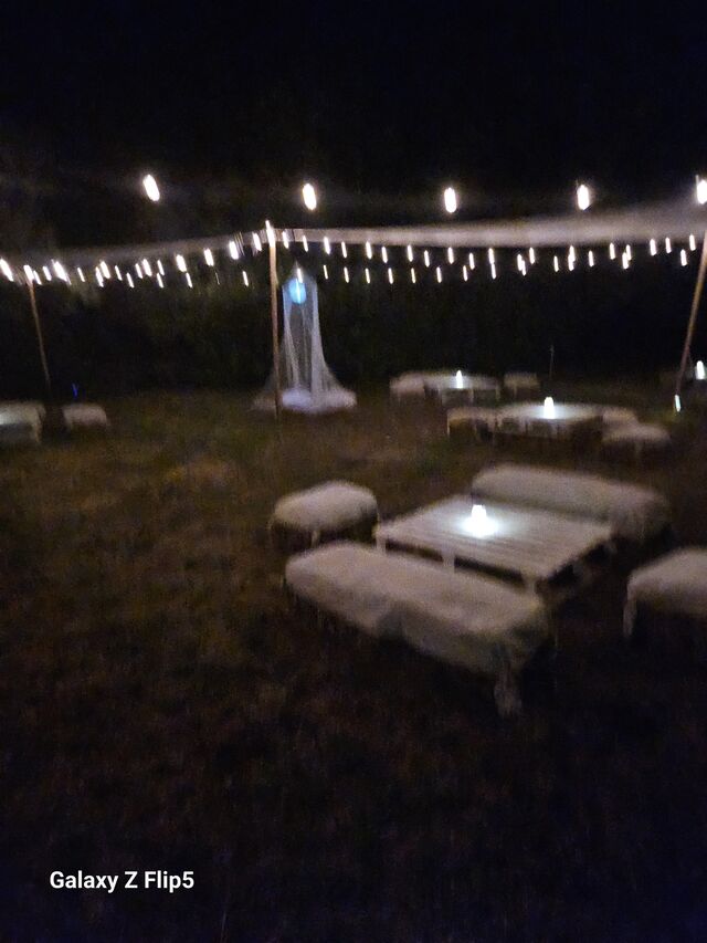 Giardino esterno country chic