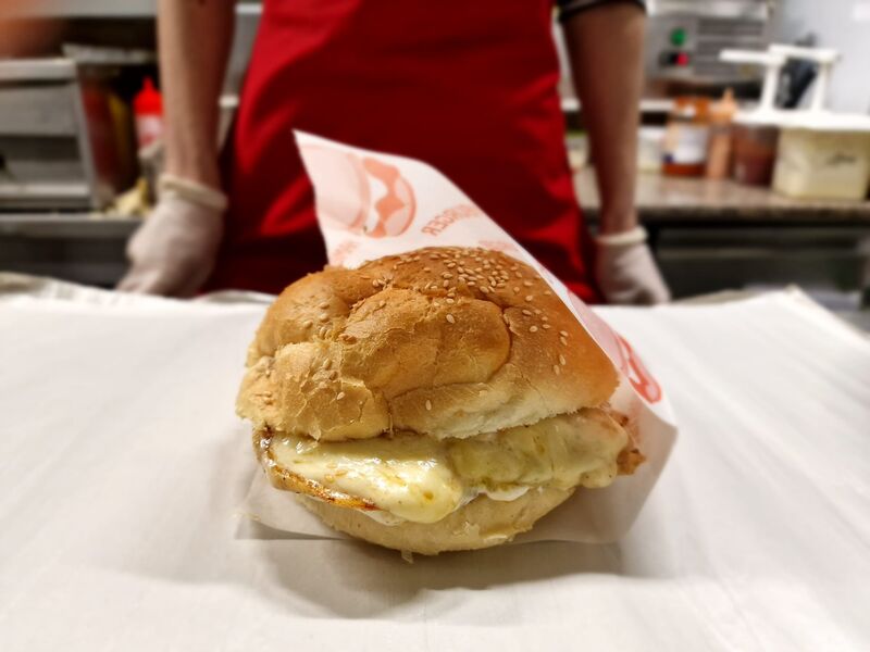 Chicken cheeseburger