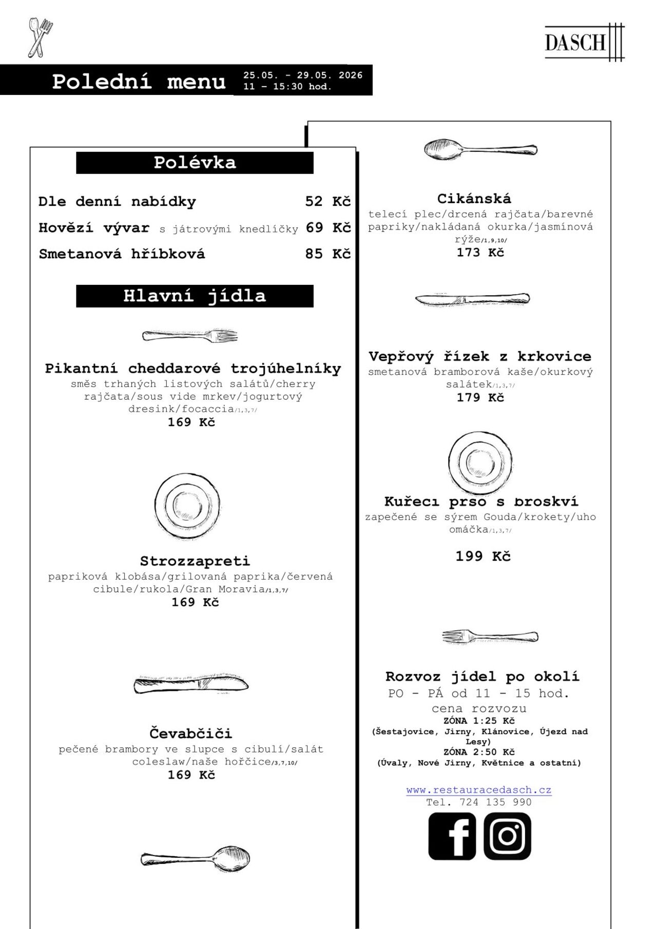 Polední menu