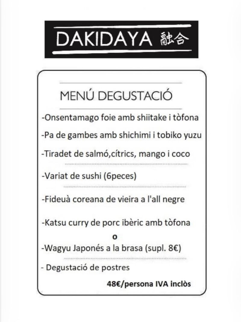 El menú 