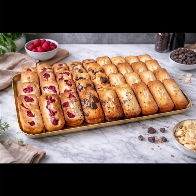 • FINANCIERS • Classiques, aux fruits ou aux pépites de chocolat pour les plus gourmands... Le plus dur sera de choisir!