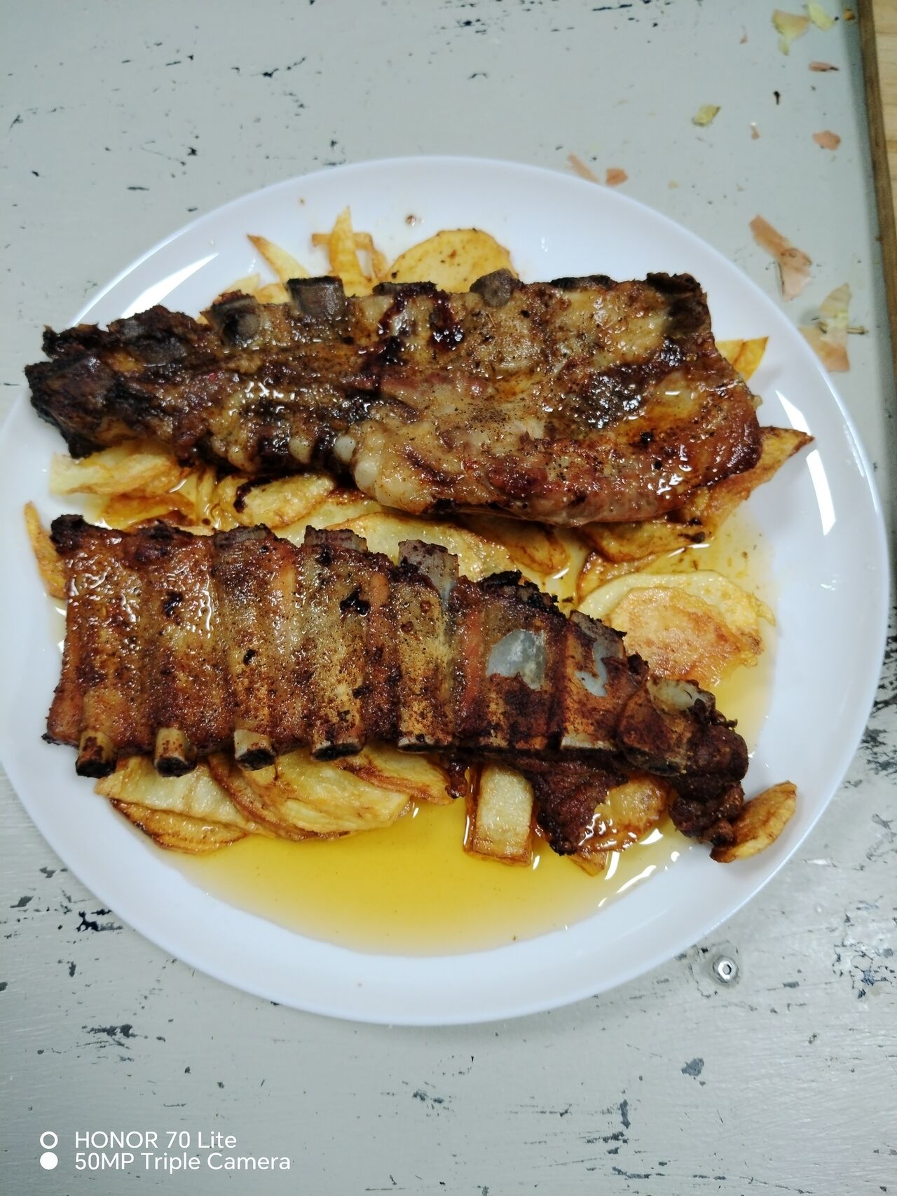 Costillas a la brasa