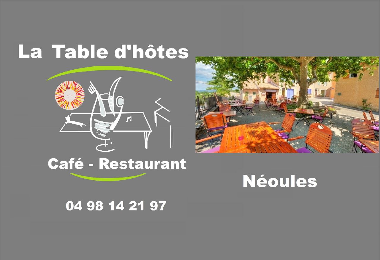 carte visite la table d'hôtes neoules