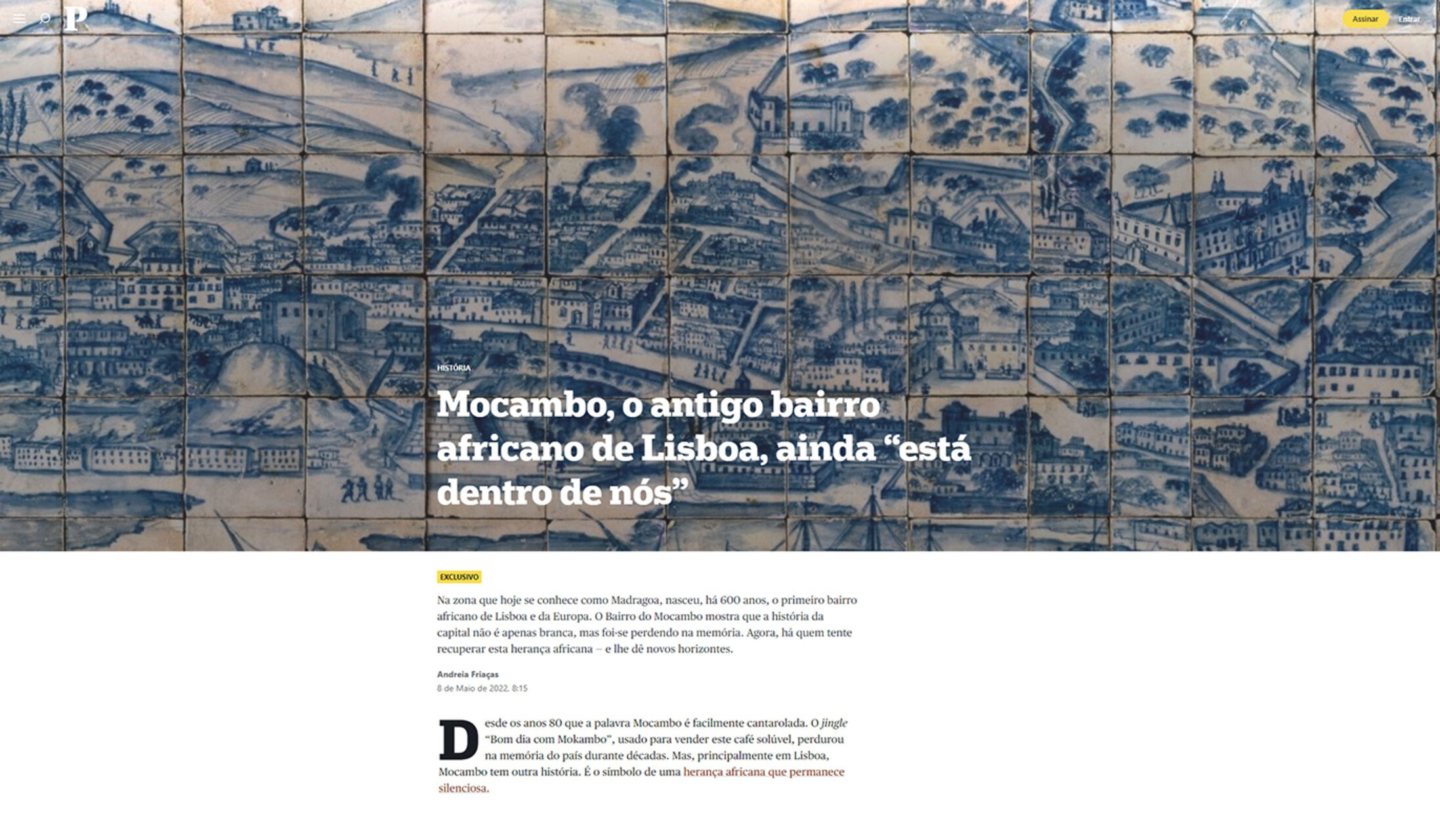 História do Mocambo de Lisboa, primeiro bairro africano e mestiço da Europa
