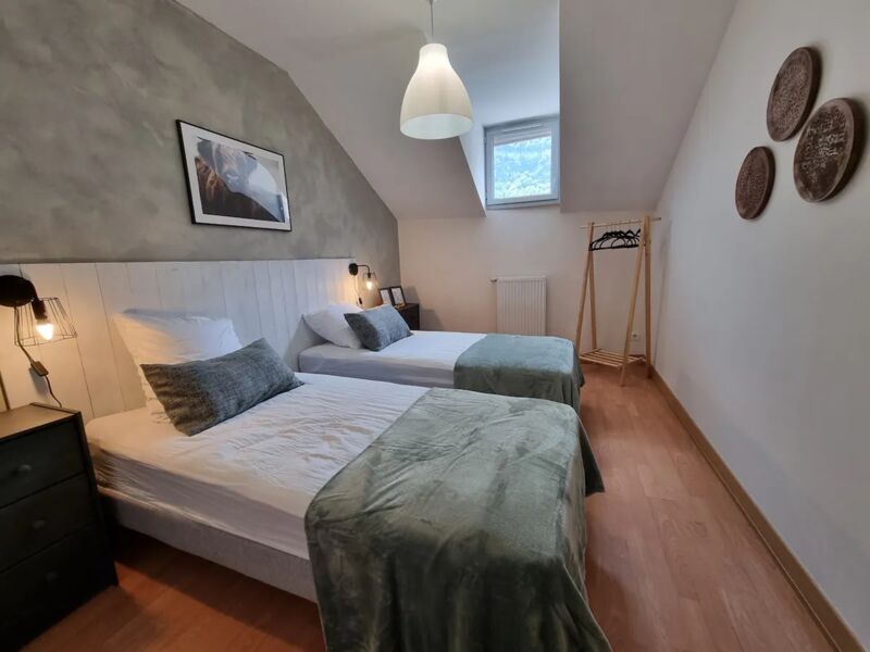 Chambre grise 2 lits 90X190