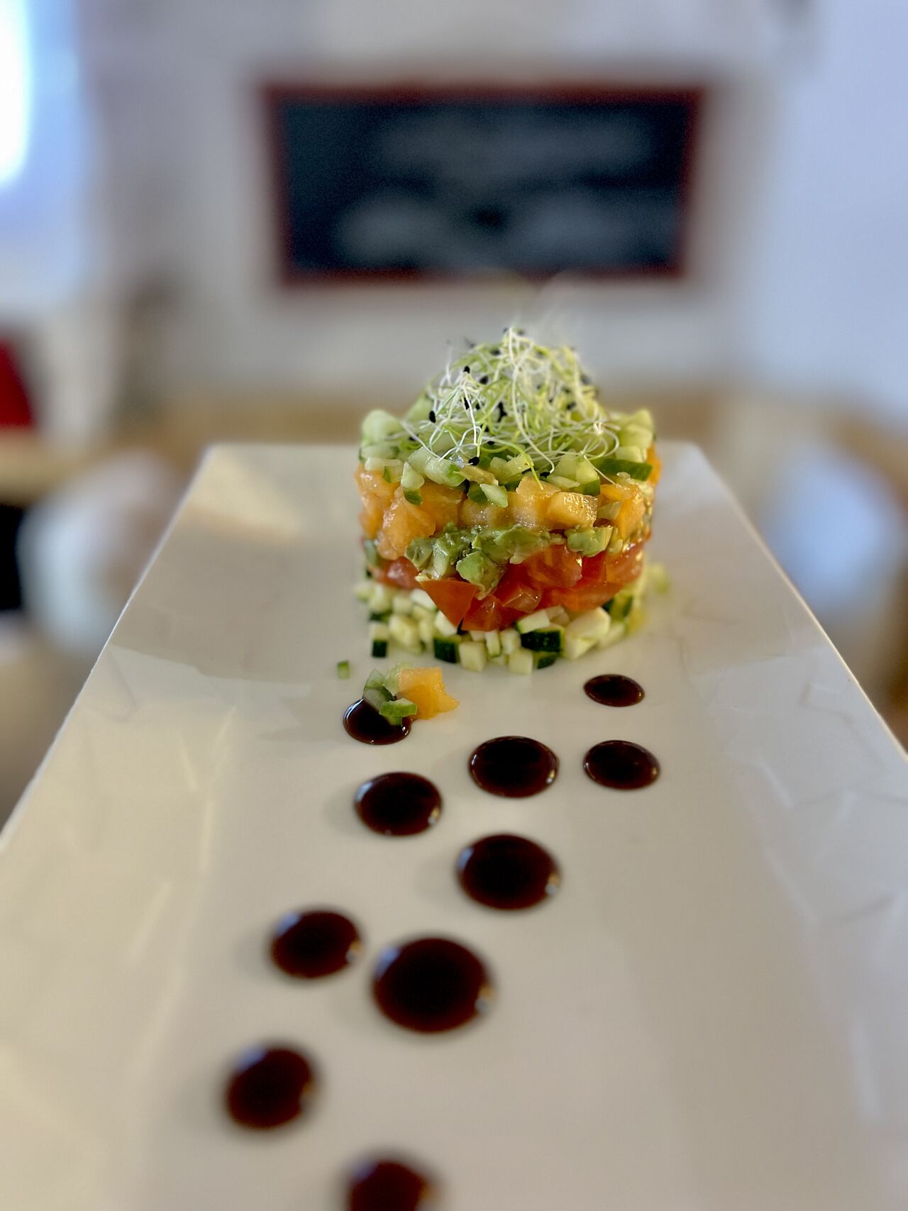 Entrée: tartare de légumes