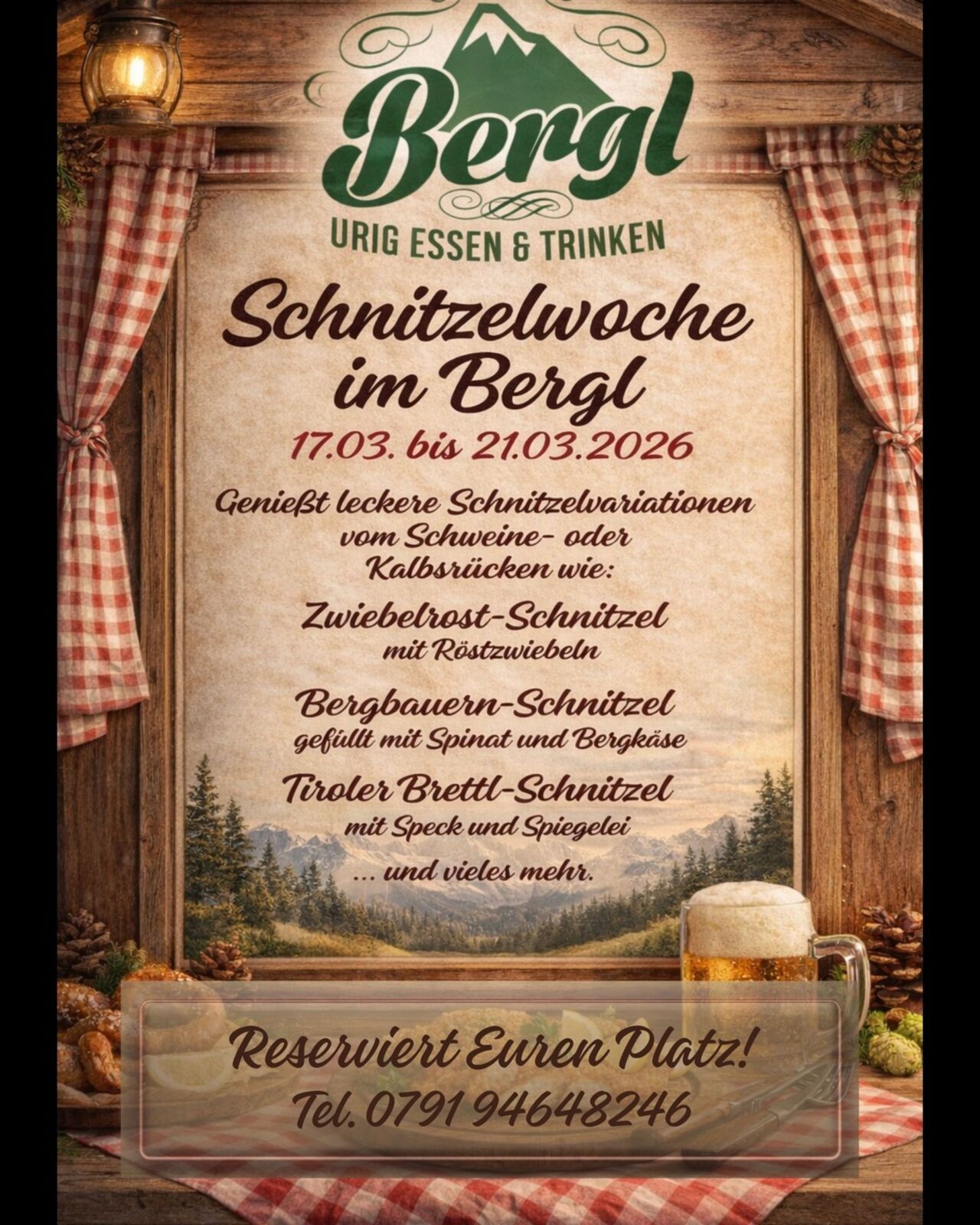 Schnitzelwoche vom 17.03.-21.03.2026