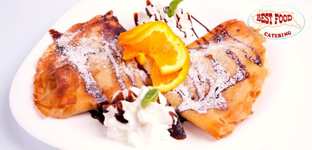 Naleśniki z serem lub jabłkiem