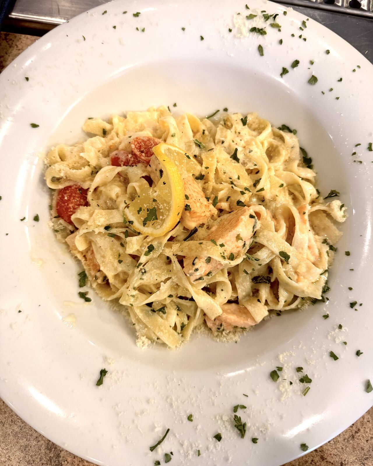 Tagliatelle Sahne- Lachs 