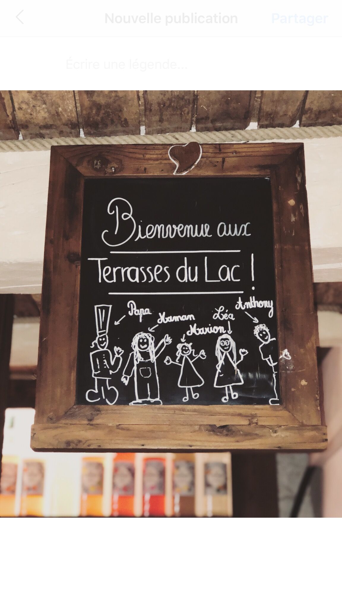 Aux terrasses du lac ont travail en famille !