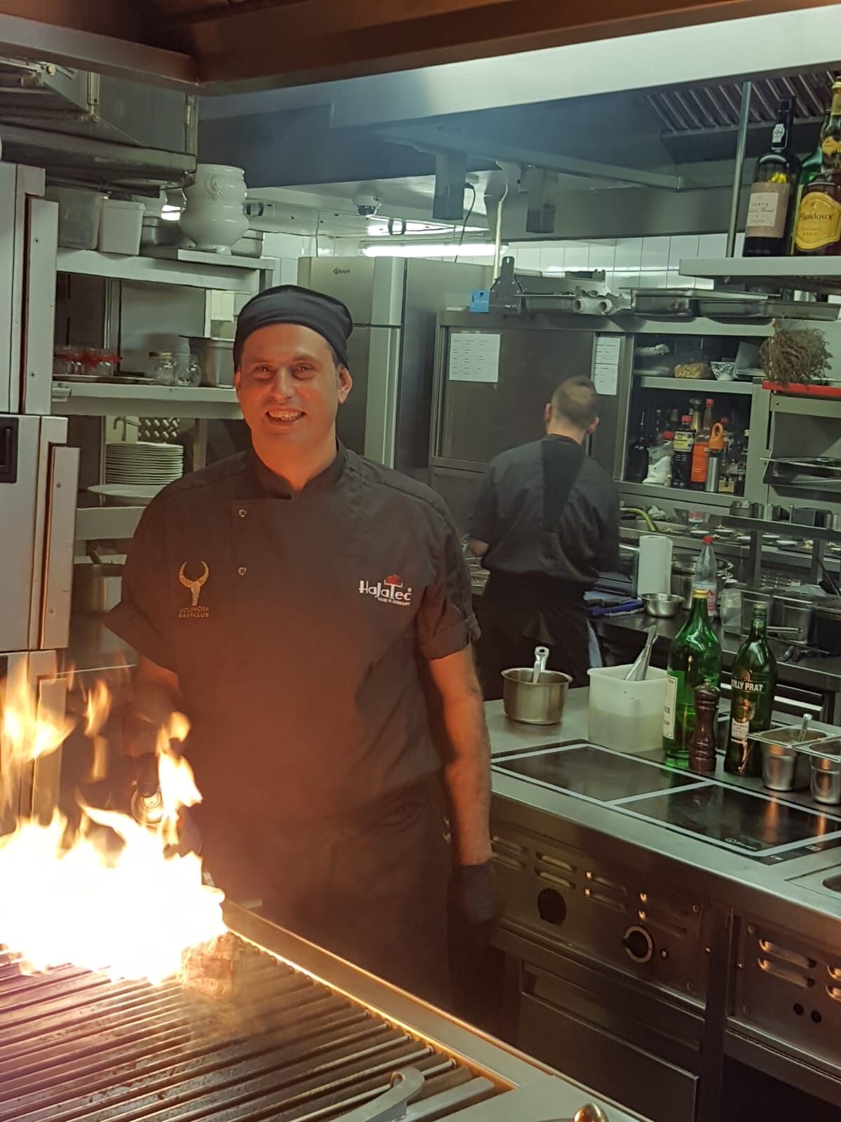 Steaks vom Lavasteingrill