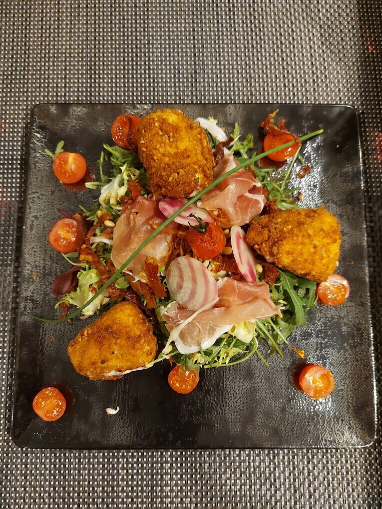 Beignets de reblochon panés aux amandes et noisettes