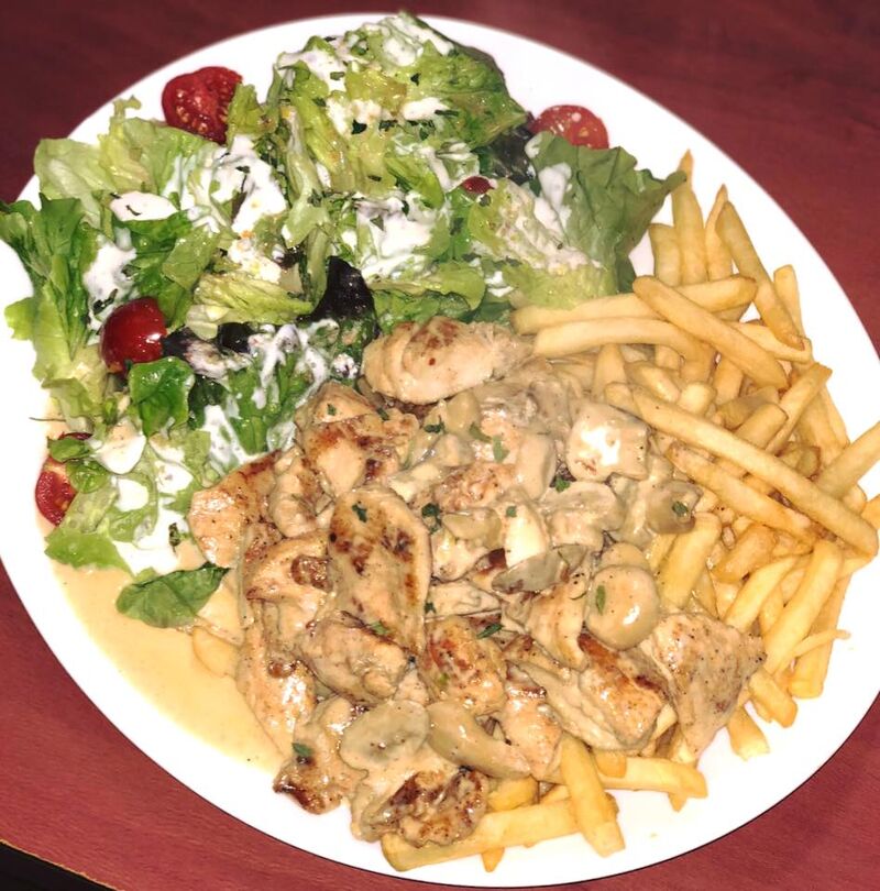 Escalope Poulet Crème Champignons