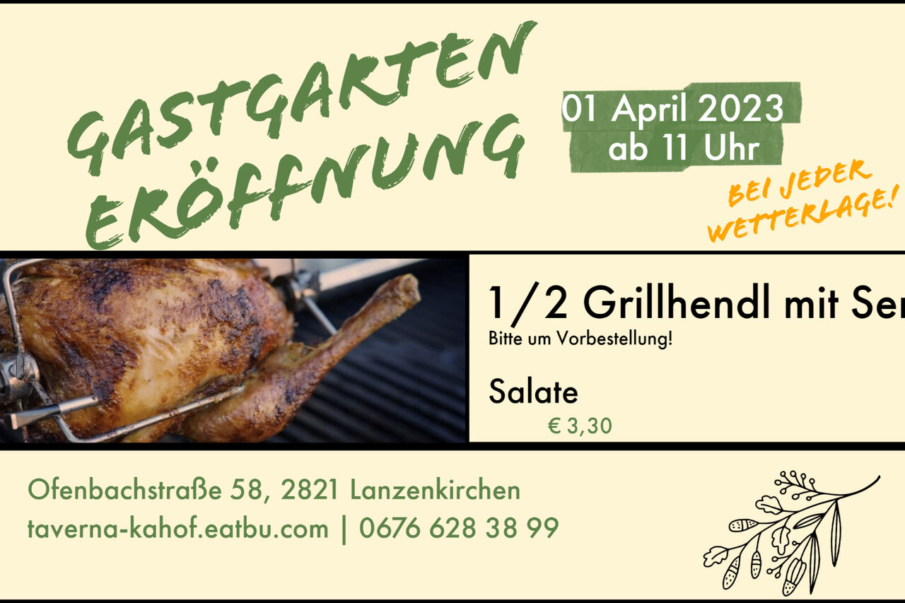 Große Gastgarteneröffnung
