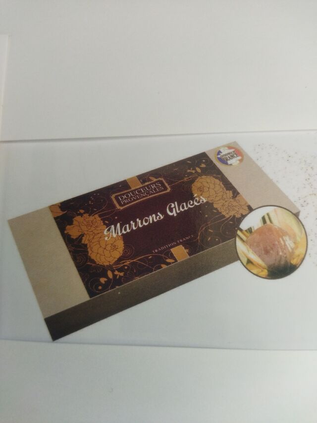Marrons glacés 5 à 20.40€ les 240gr 