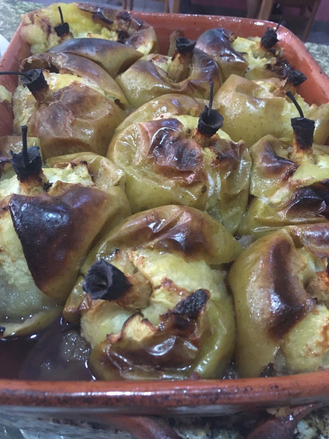 Maçã assada no forno