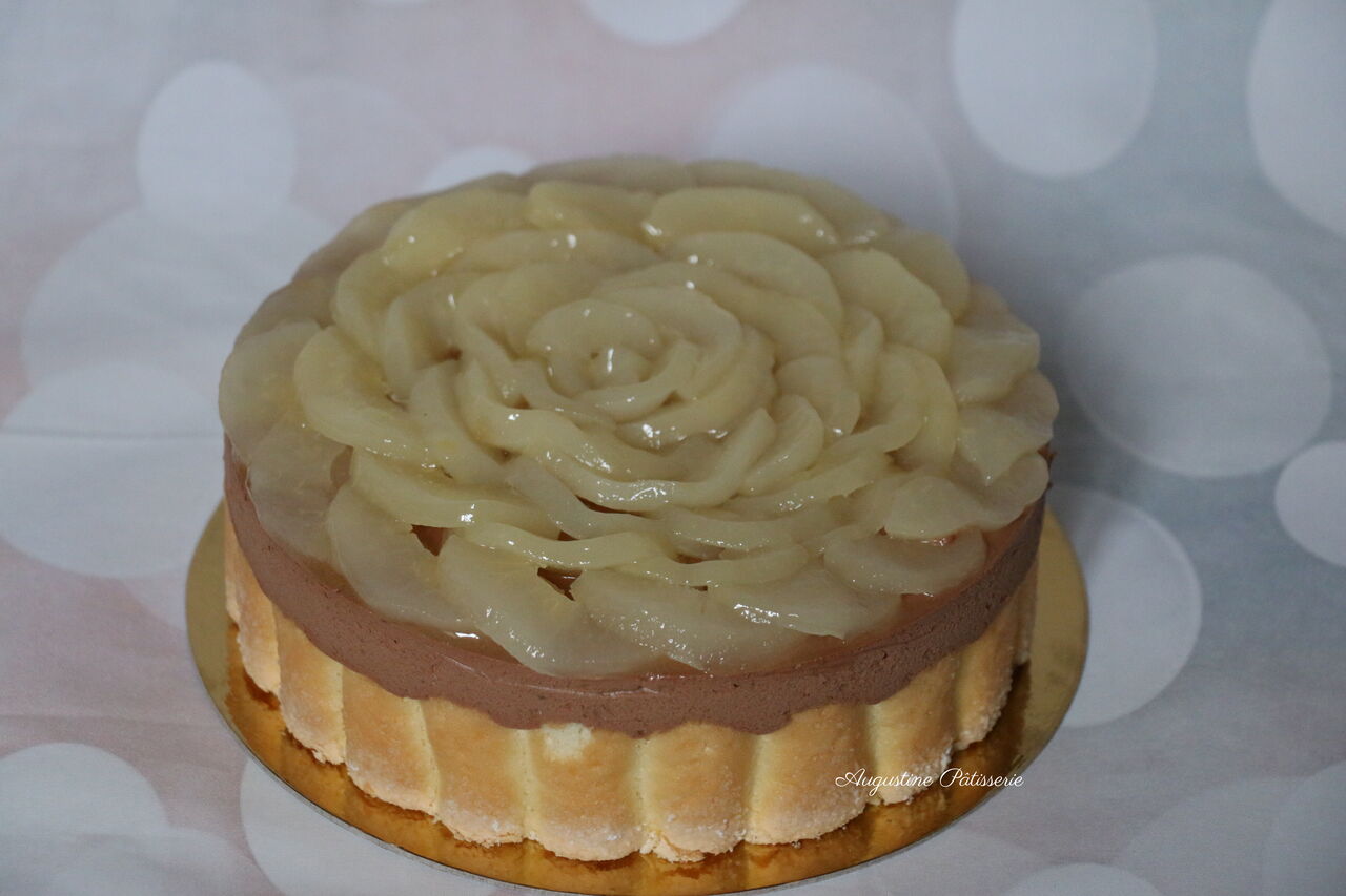 Entremets poire chocolat
