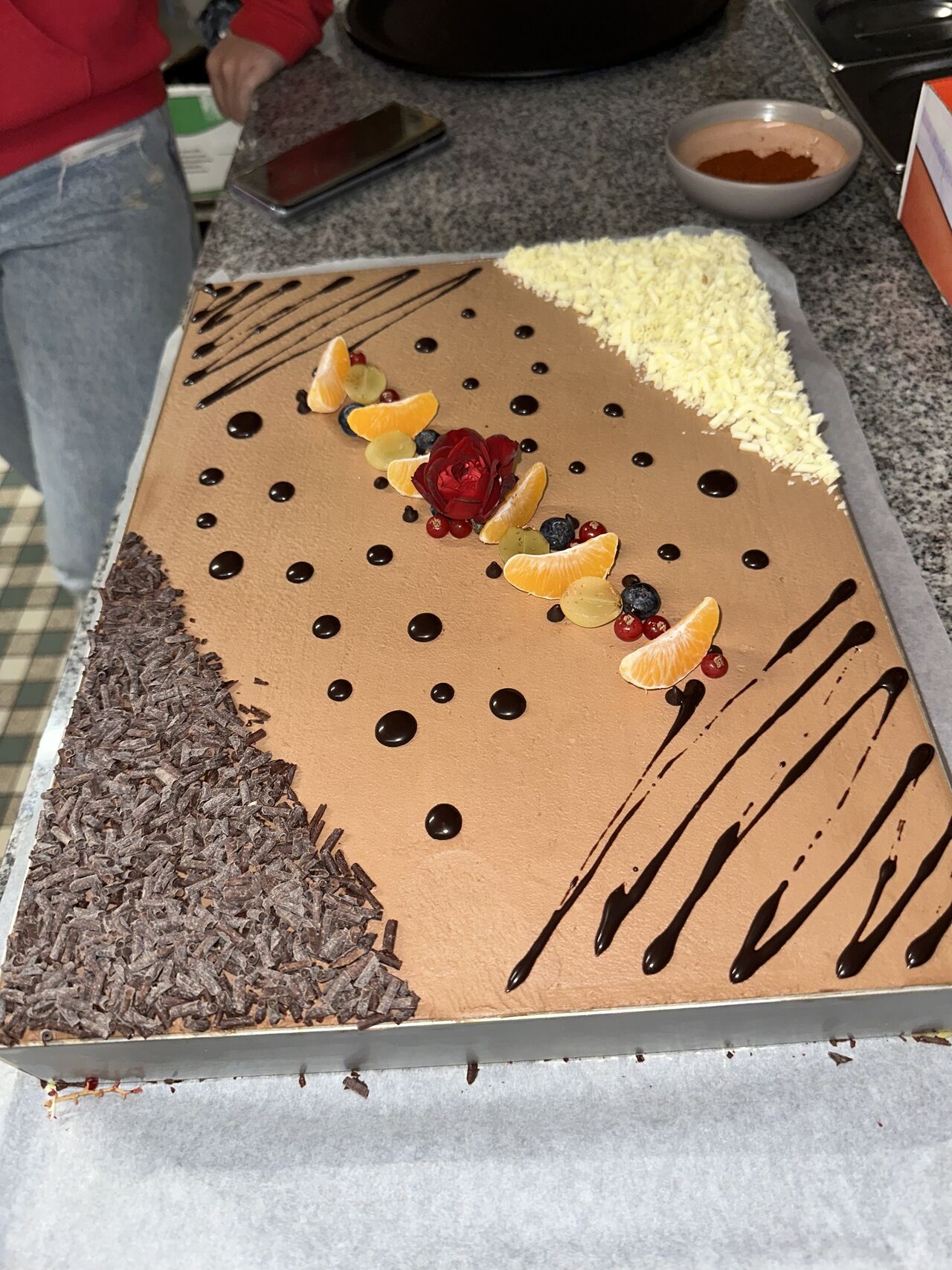 Gâteau de crêpes aux 2 chocolats