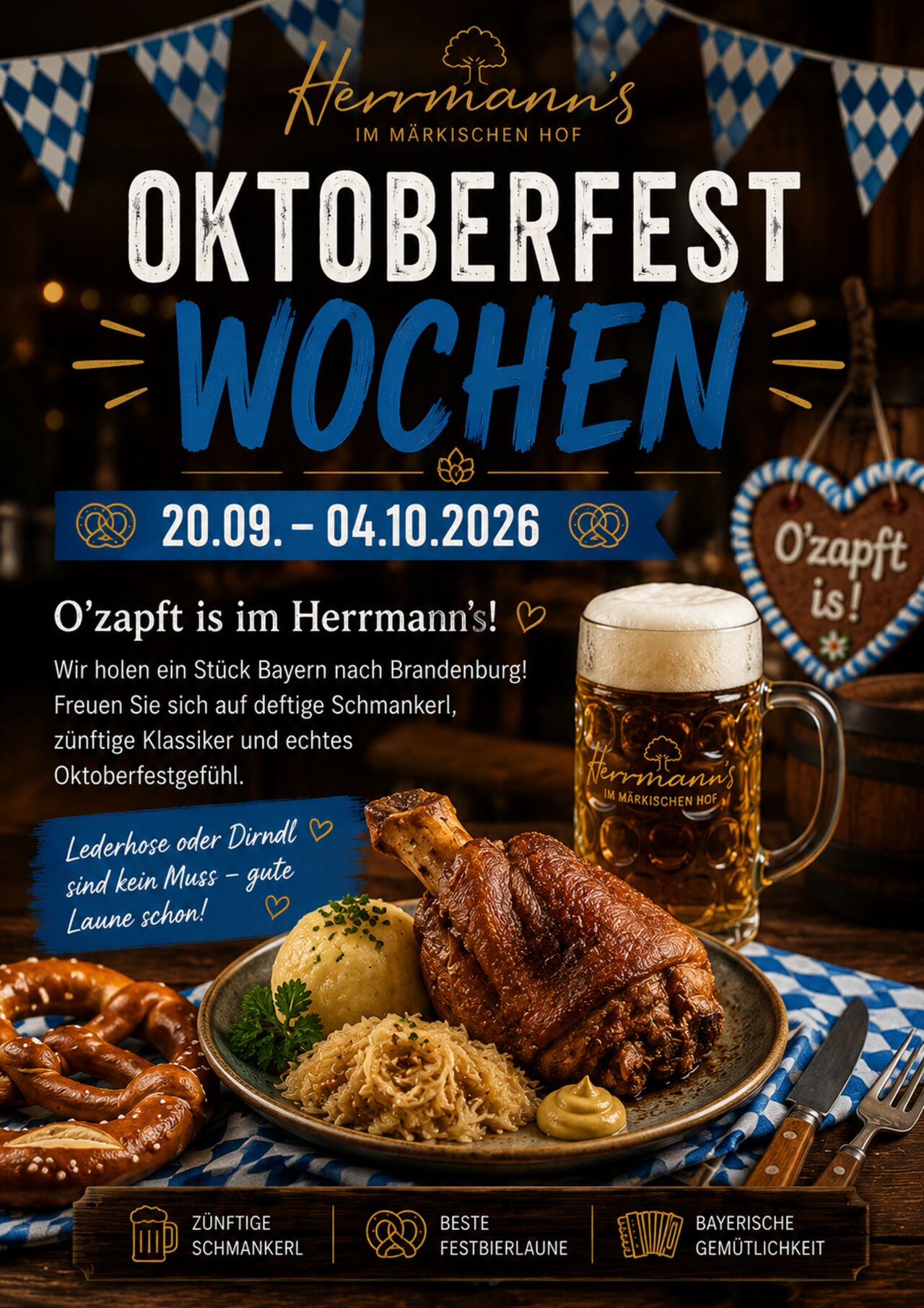 O’zapft is im Herrmann’s! 🍺🥨