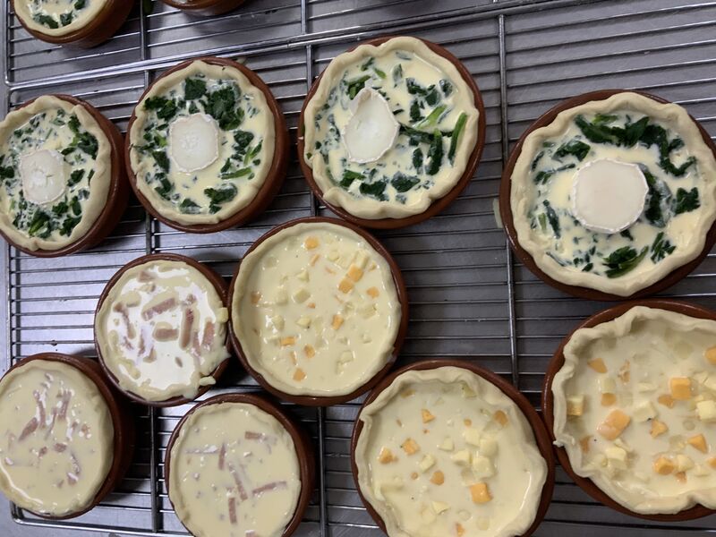 Préparation quiches MAISON 