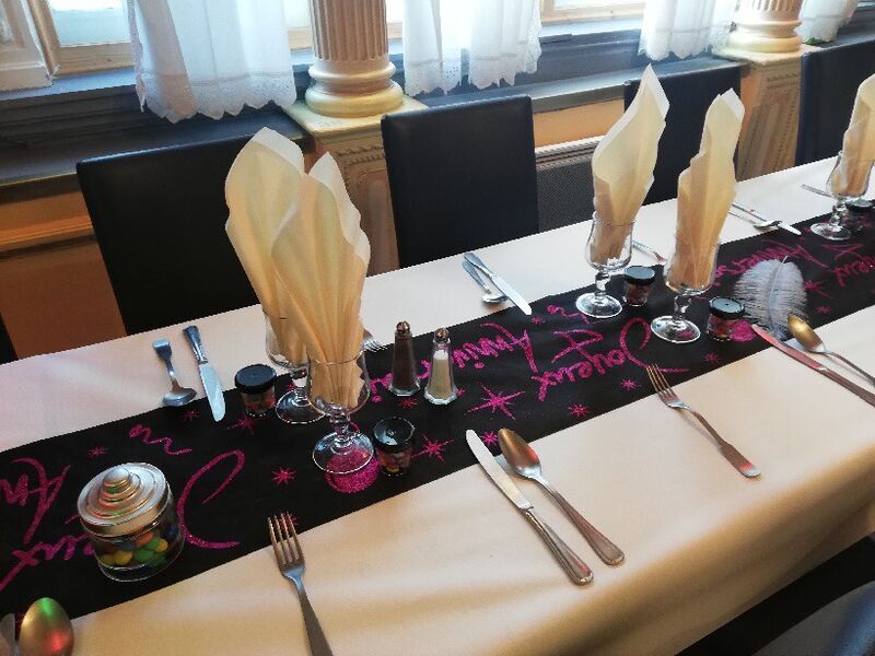 Notre restaurant relooké pour un anniversaire.