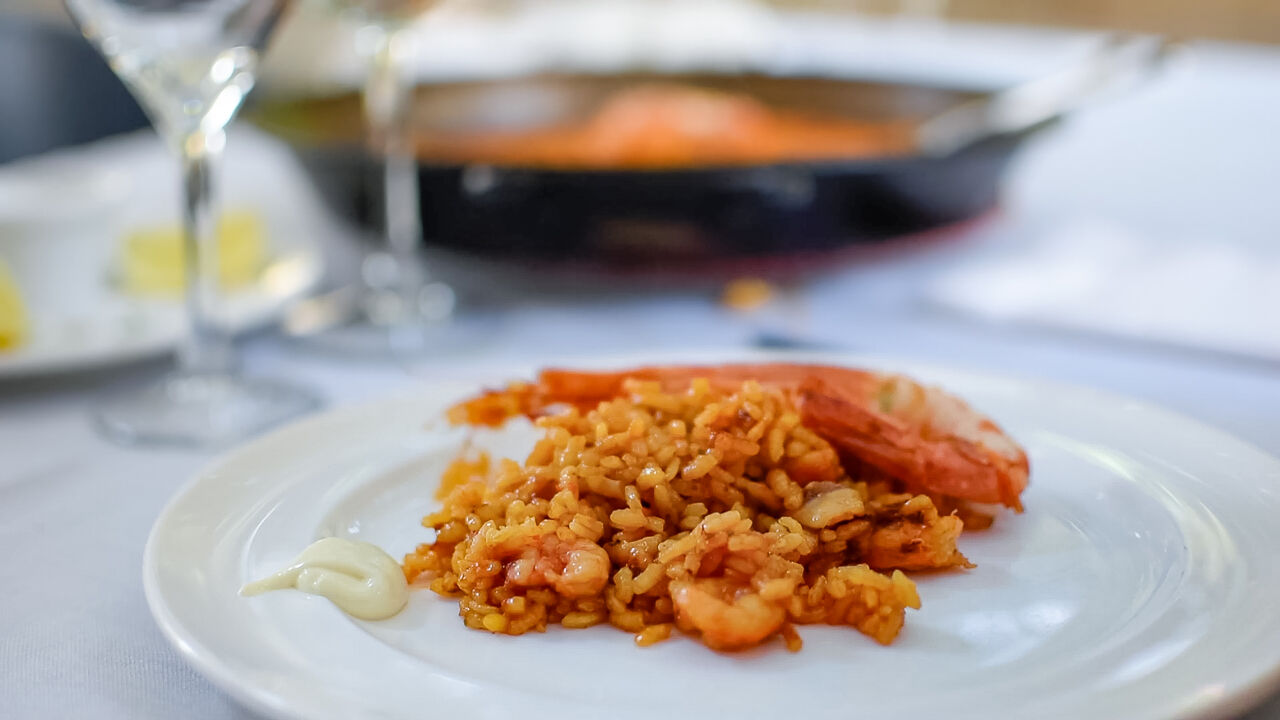 Arroz del señores emplatado