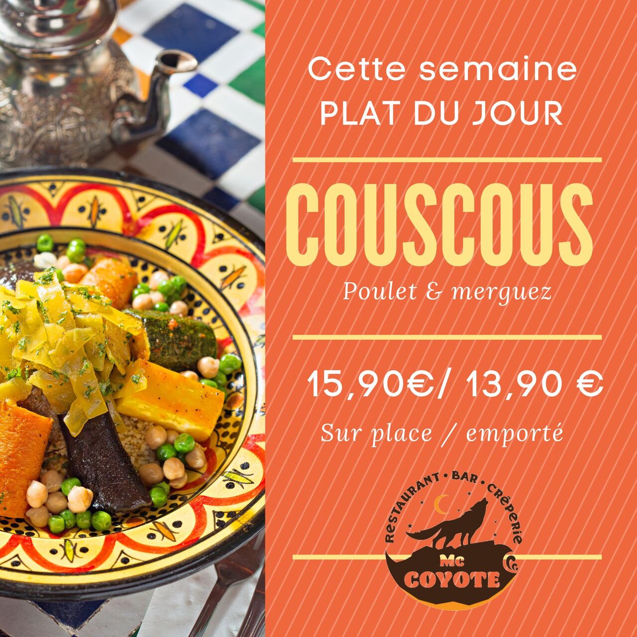 CETTE SEMAINE : COUSCOUS